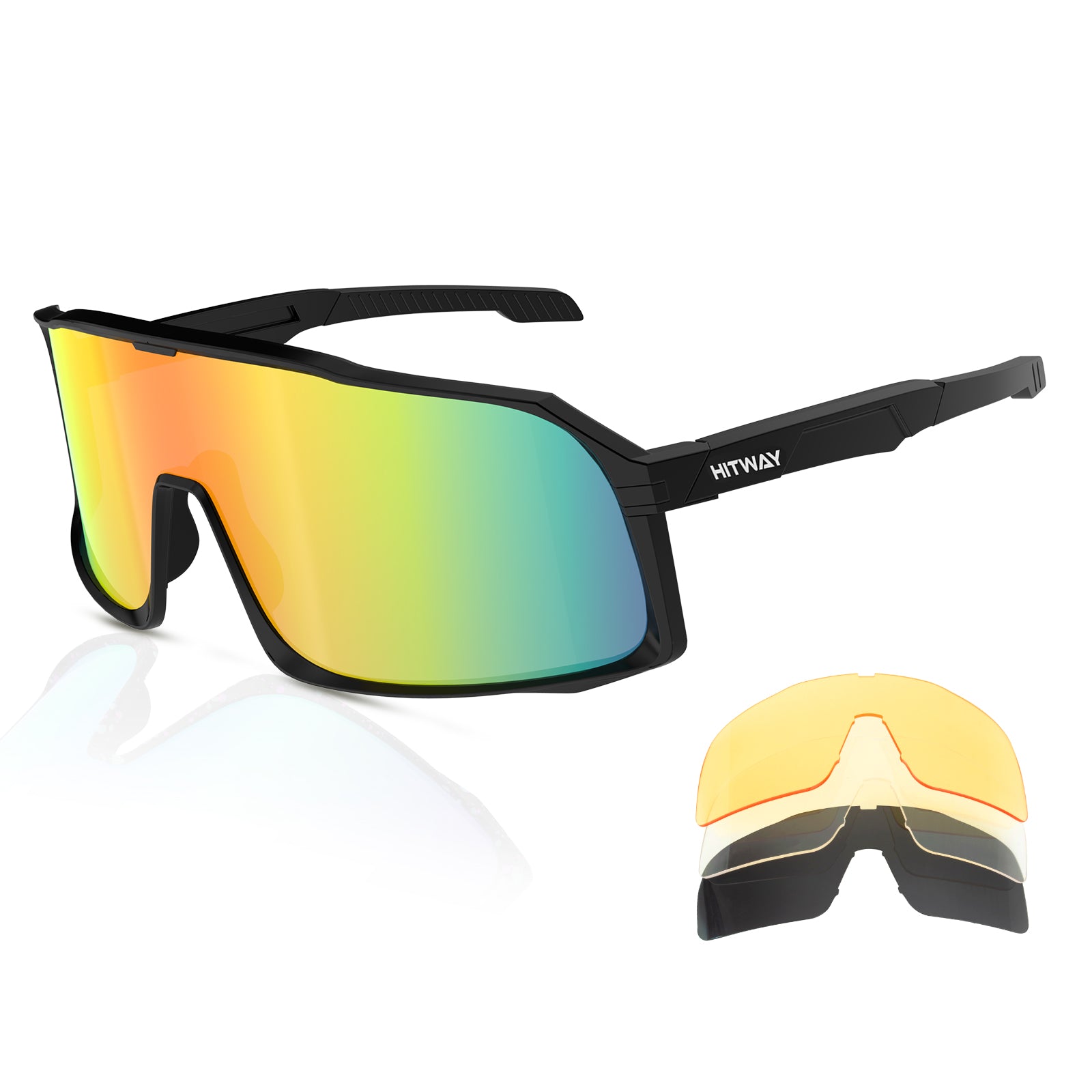 Yellow store cycling sunglasses