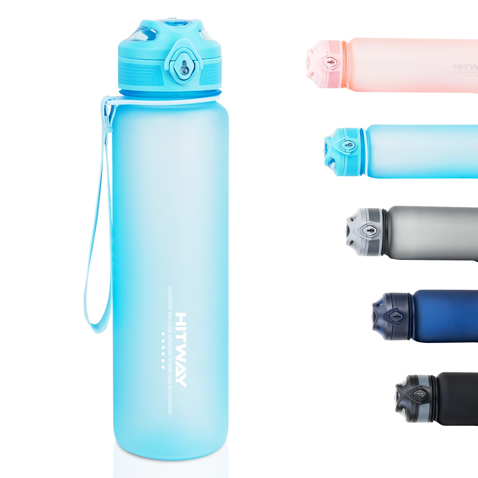 light blue Water bottle