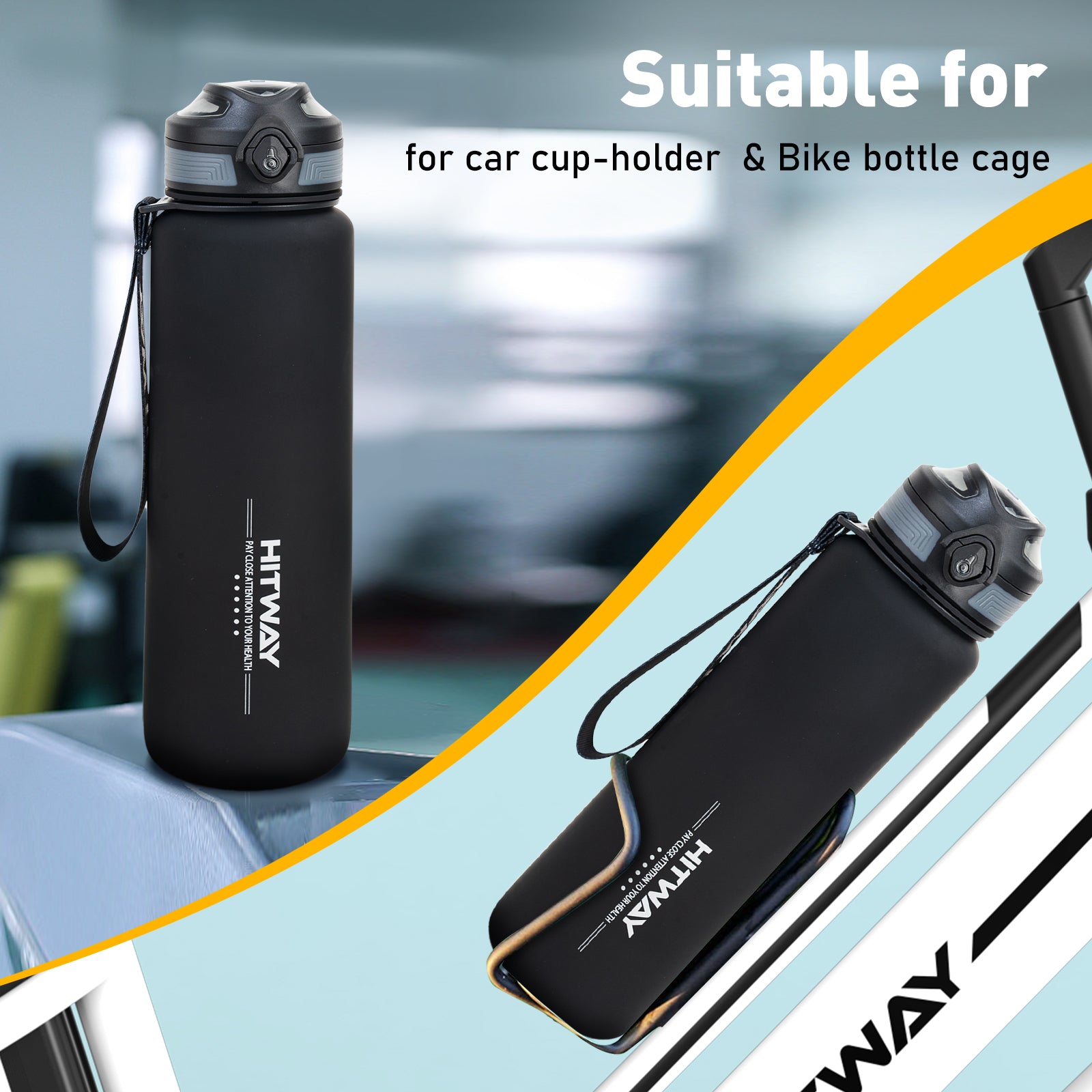 Water bottle for cycling